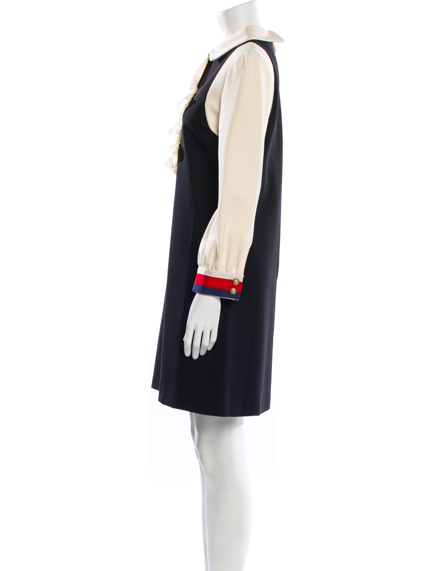 Gucci Colorblock Pattern Mini Dress