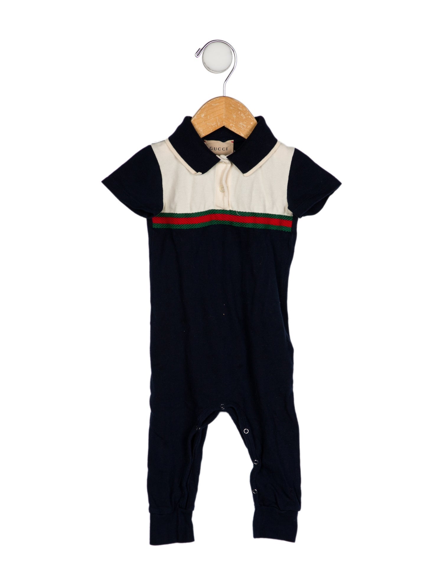 Gucci Boys' Embroidered Polo All-In-One