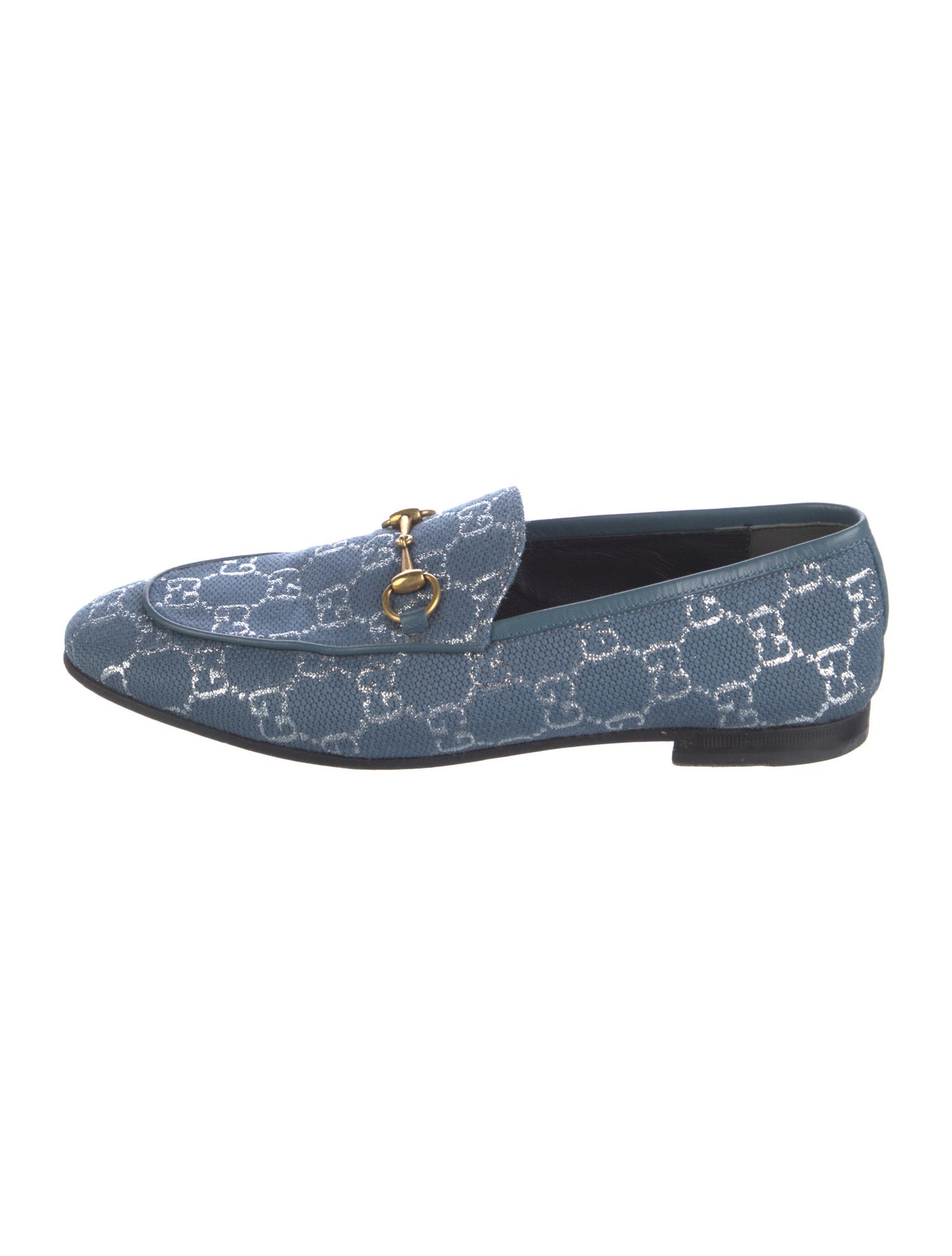 Gucci Horsebit Accent Printed Loafers