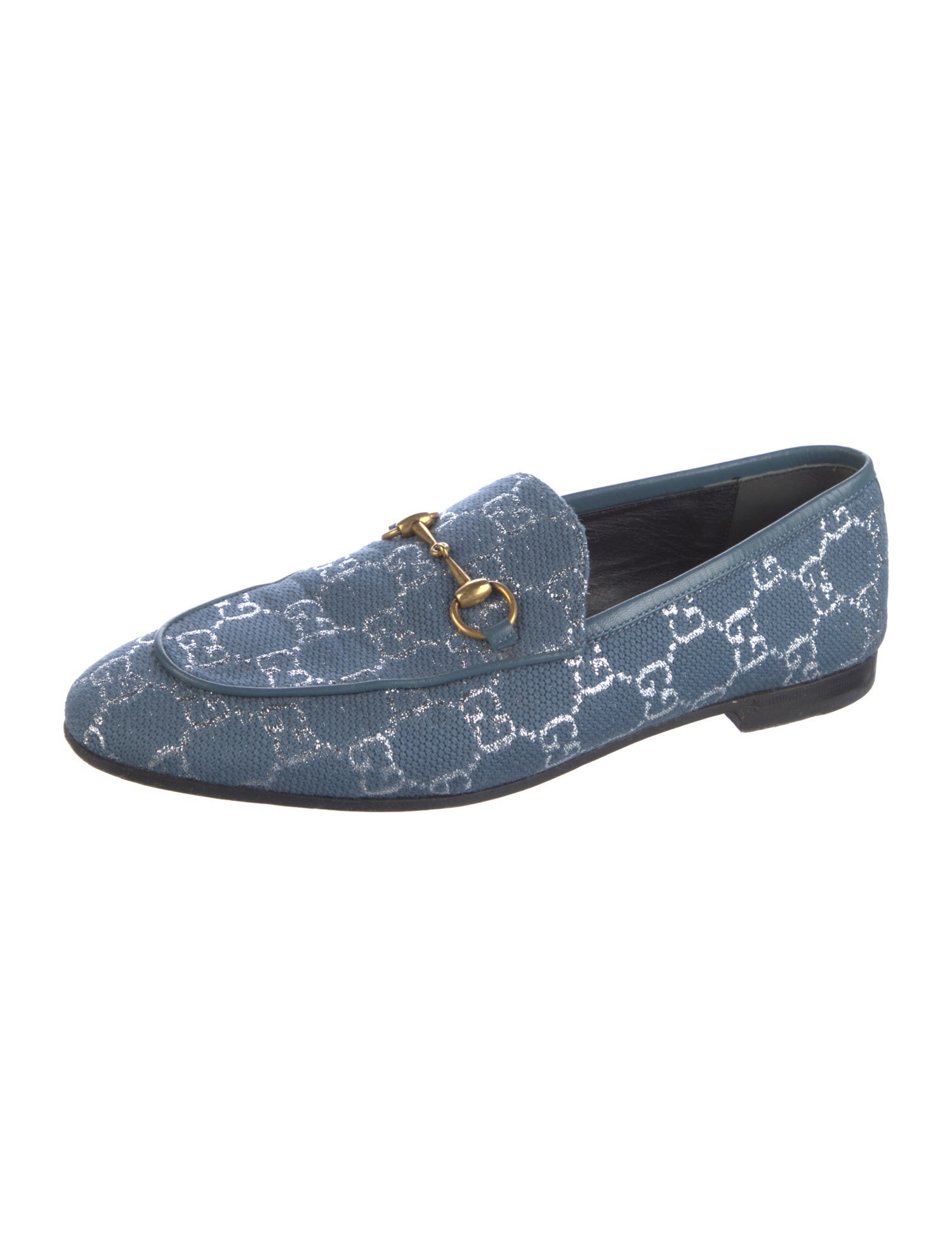 Gucci Horsebit Accent Printed Loafers