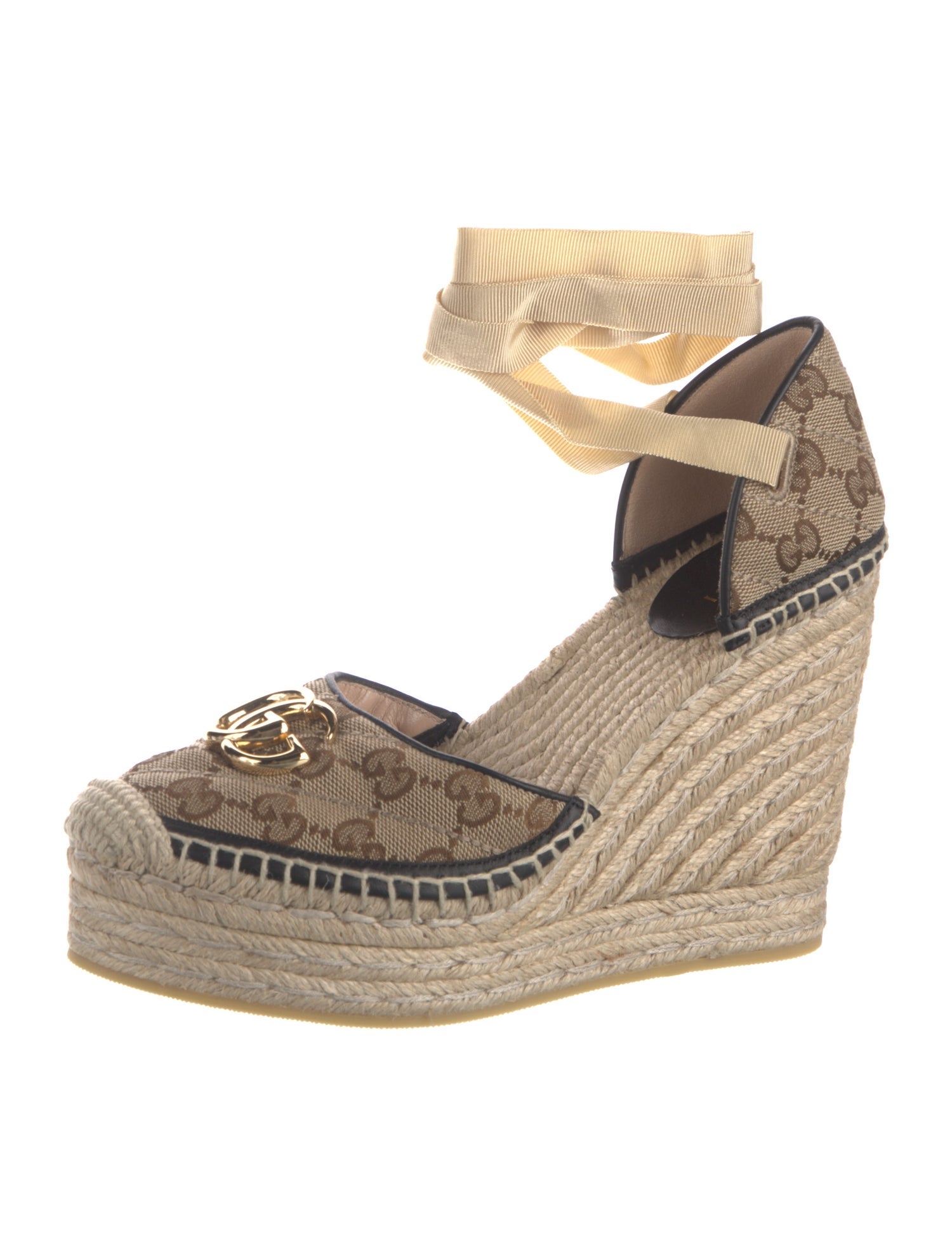 Gucci GG Canvas Canvas D'Orsay Pumps