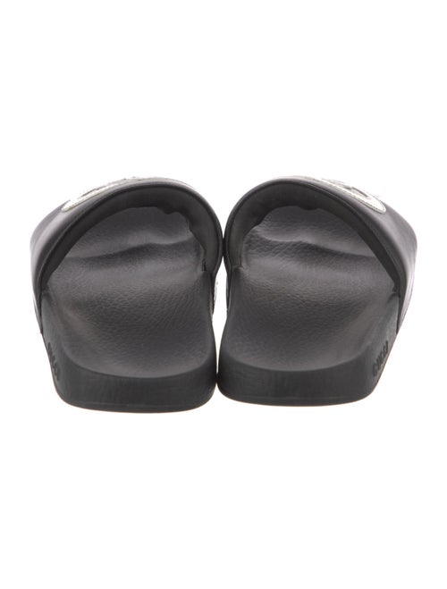 Gucci Interlocking G Logo Leather Slides