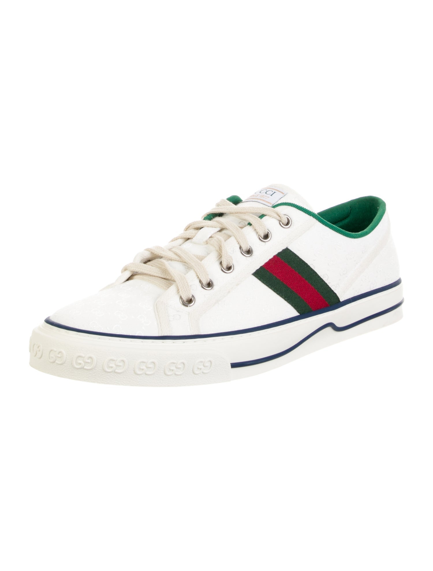 Gucci Web Accent Canvas Sneakers