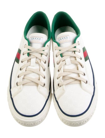 Gucci Web Accent Canvas Sneakers