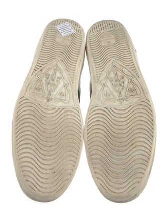 Gucci Web Accent Leather Sneakers