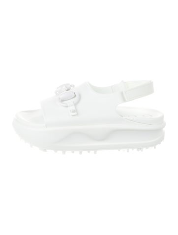 Gucci Sandals Horsebit Accent Rubber Slides IT 38 | 8