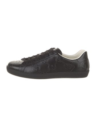 Gucci GG Embossed Embossed Leather Sneakers