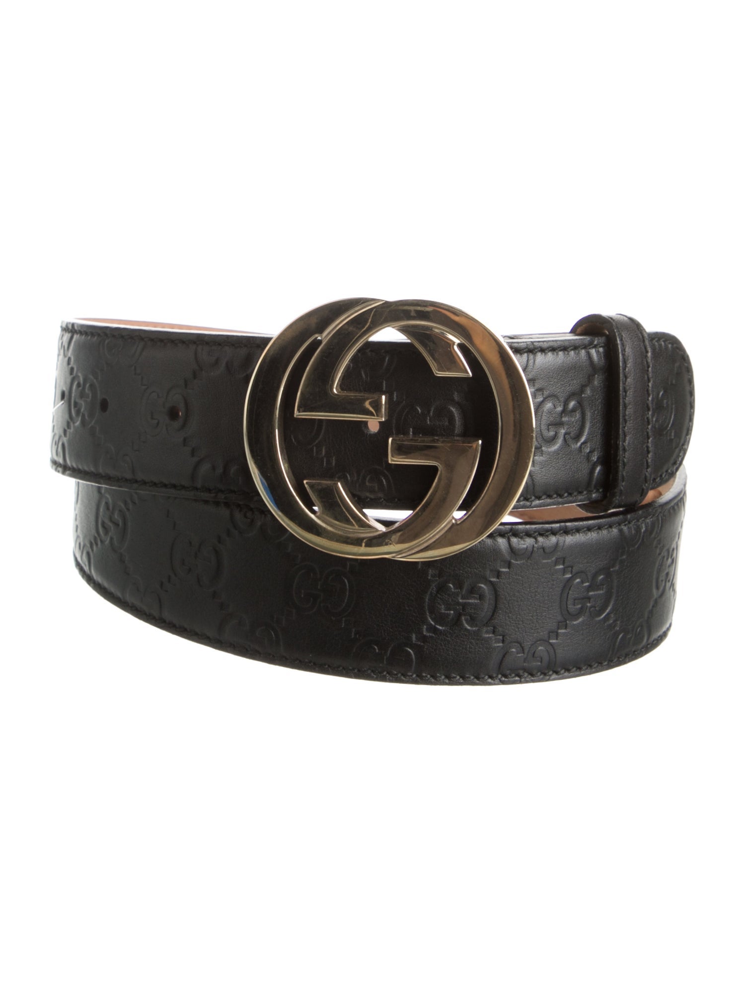 Gucci GG Logo Leather Waist Belt