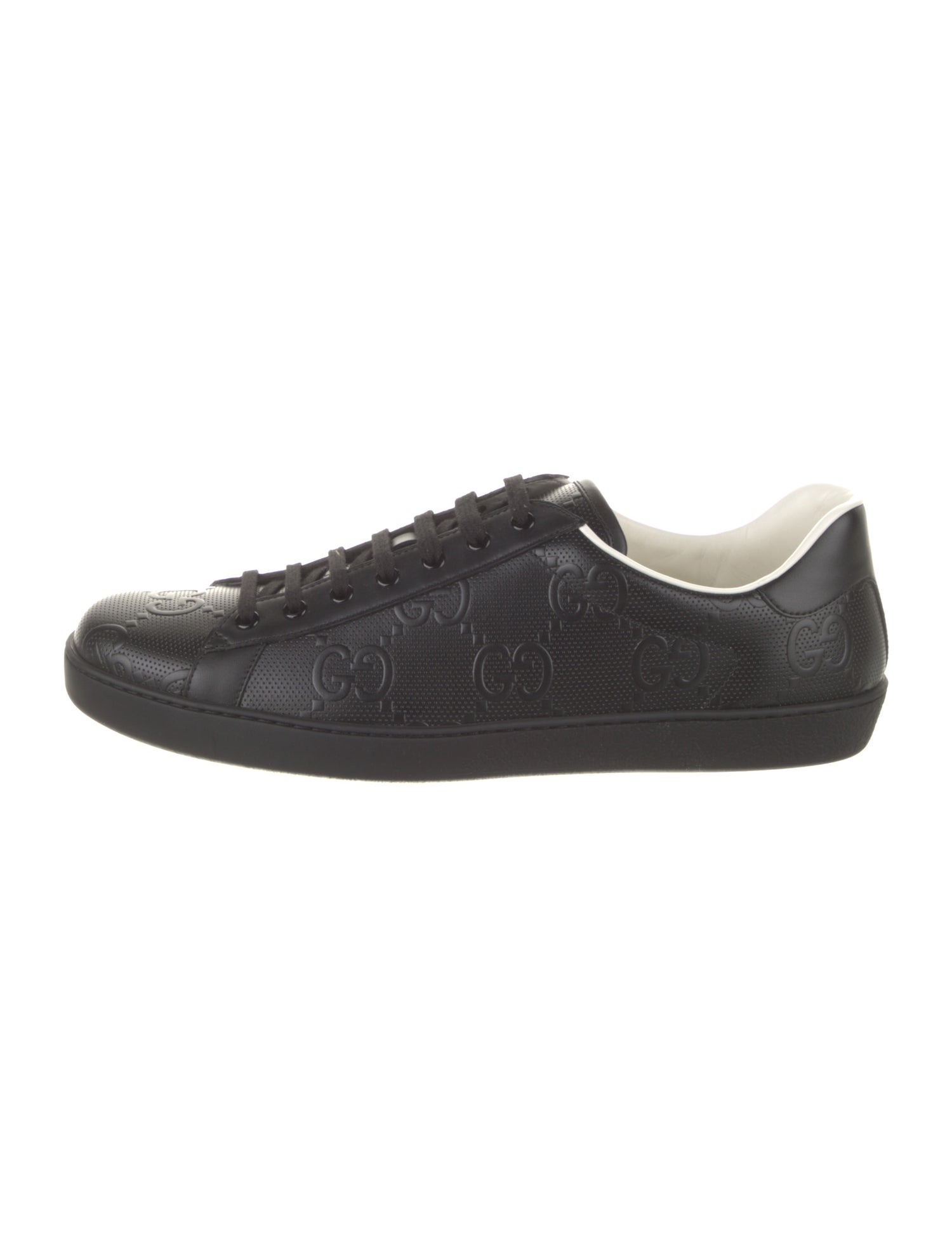 Gucci GG Embossed Embossed Leather Sneakers
