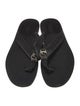 Gucci Interlocking G Logo Leather Flip Flops