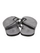 Gucci Interlocking G Logo Leather Flip Flops
