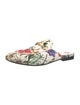 Gucci Flora Print Canvas Mules