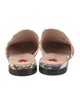 Gucci Flora Print Canvas Mules