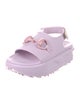 Gucci Horsebit Accent Rubber Slingback Sandals
