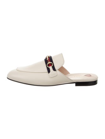 Gucci Horsebit Accent Leather Mules