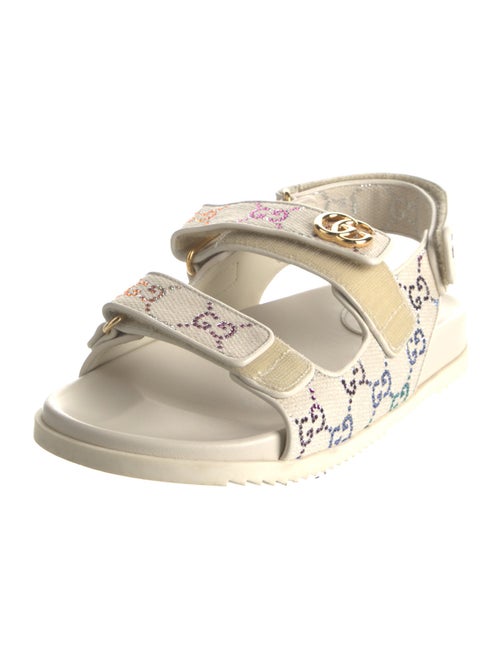 Gucci GG Logo Canvas Sandals