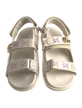 Gucci GG Logo Canvas Sandals