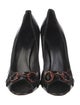 Gucci Horsebit Accent Patent Leather Pumps