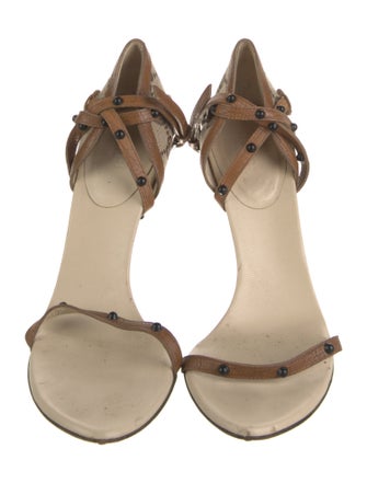 Gucci Canvas Animal Print Sandals