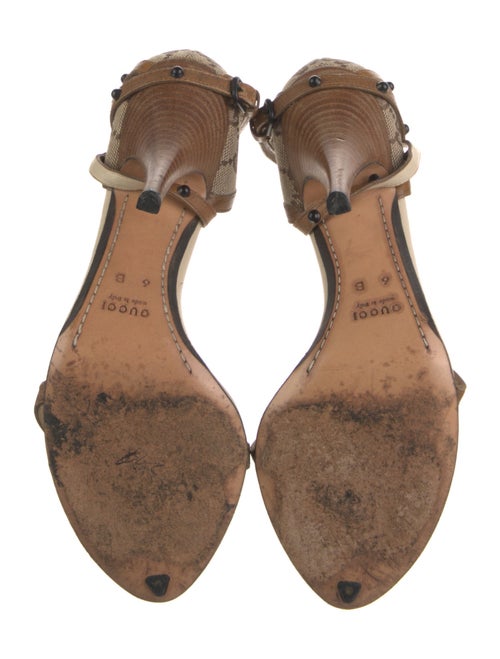 Gucci Canvas Animal Print Sandals