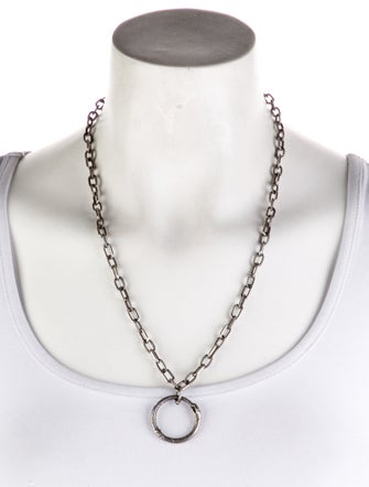 Gucci Ouroboros Snake Pendant Necklace
