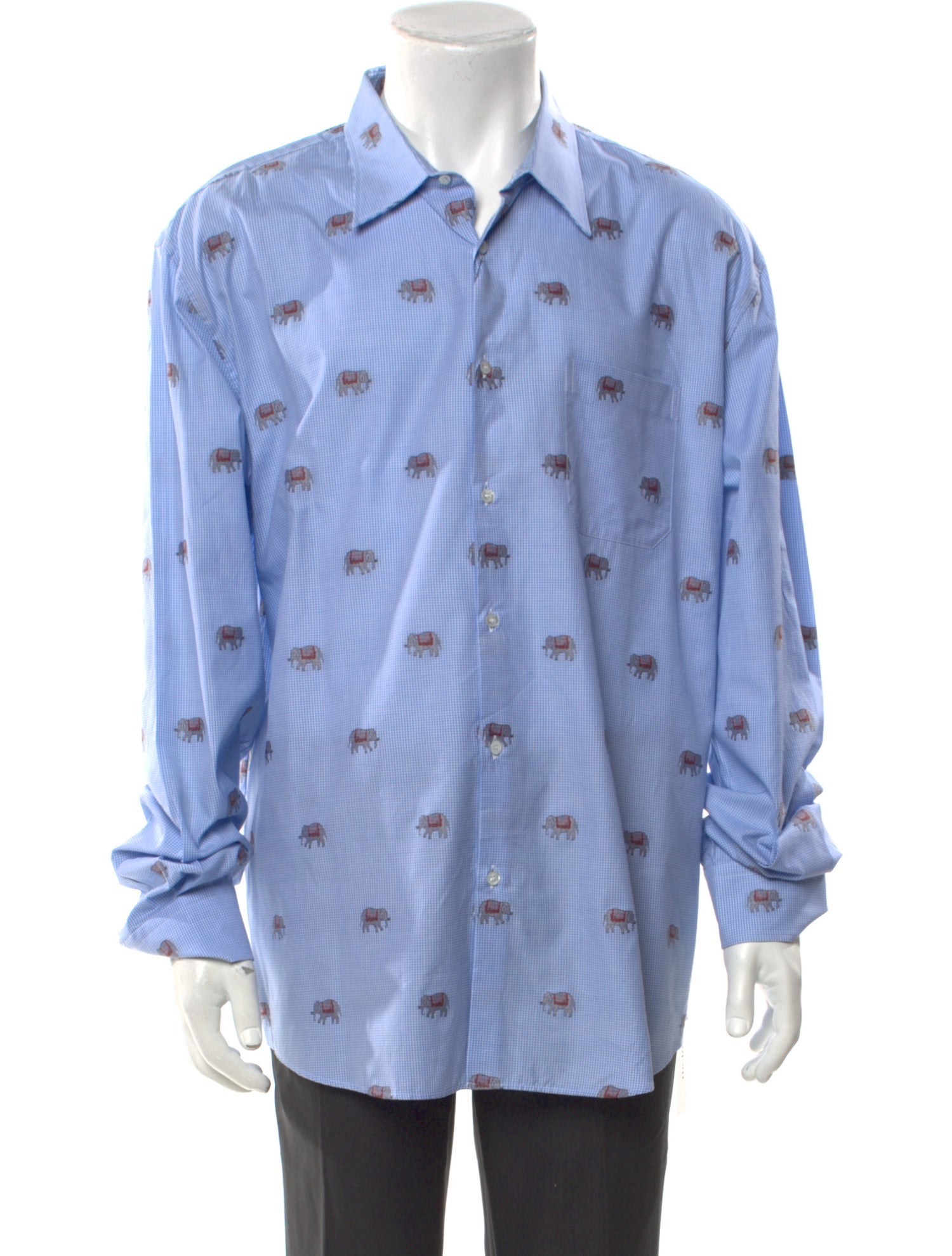 Gucci Printed Long Sleeve Dress Shirt