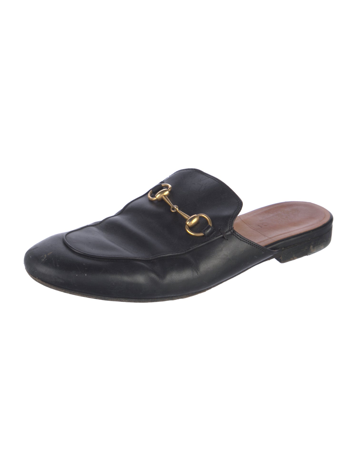 Gucci Horsebit Accent Leather Mules