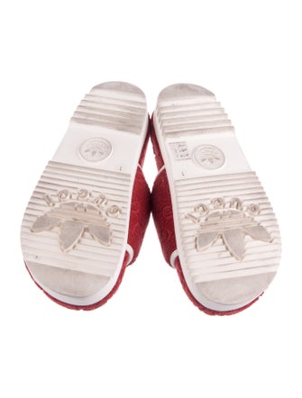 Gucci x Adidas Terry Cloth Printed Slides