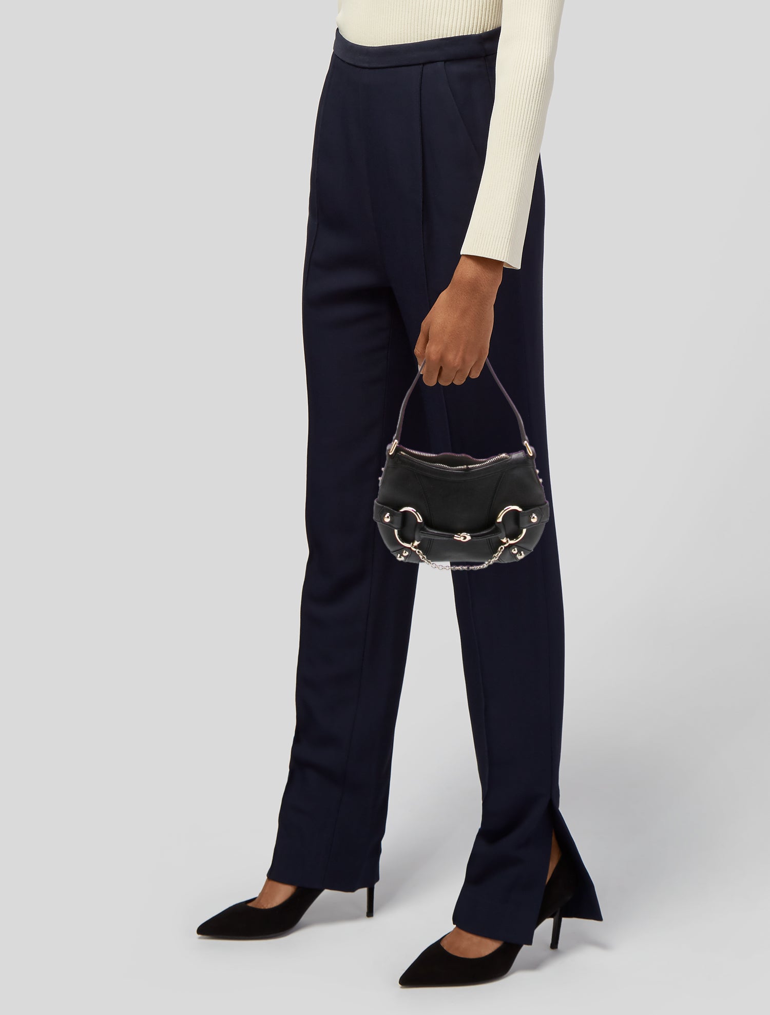 Gucci GG Canvas Horsebit Chain Mini