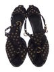 Gucci Suede Studded Accents Sandals