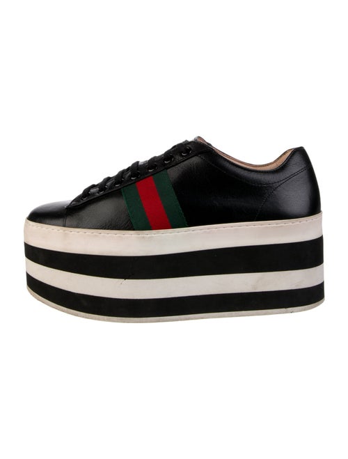 Gucci Web Accent Leather Chunky Sneakers