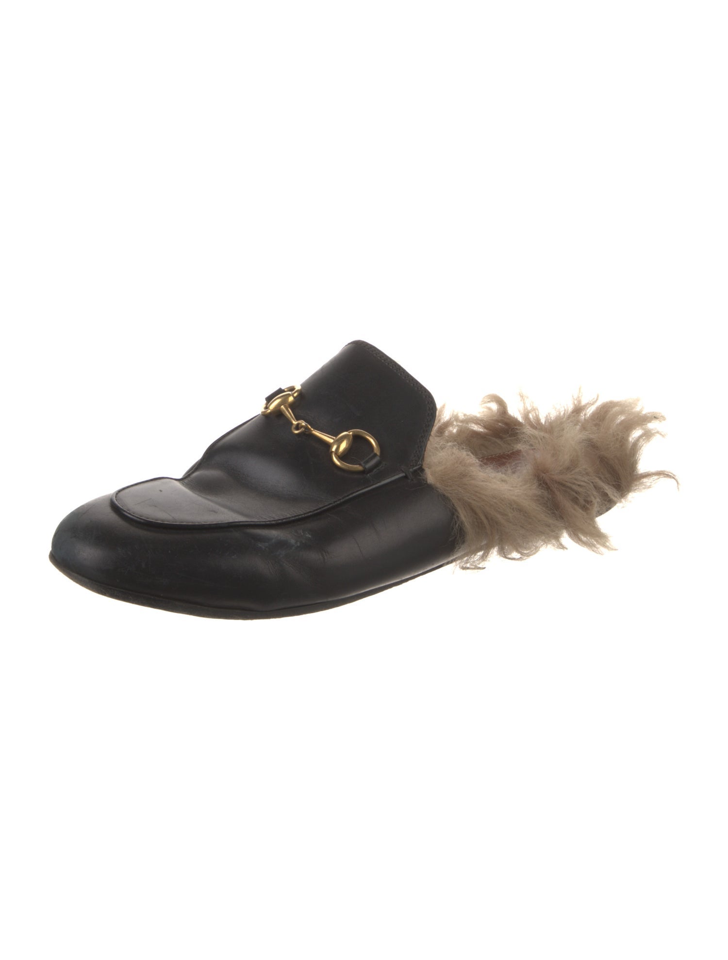 Gucci Horsebit Accent Leather Mules