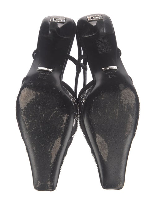 Gucci Mesh Patterned Slingback Pumps
