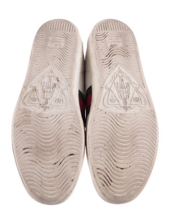 Gucci Web Accent Leather Sneakers