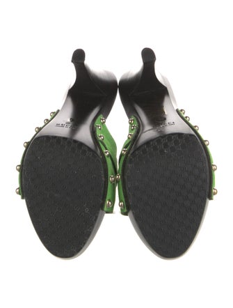 Gucci Web Accent Suede Slides