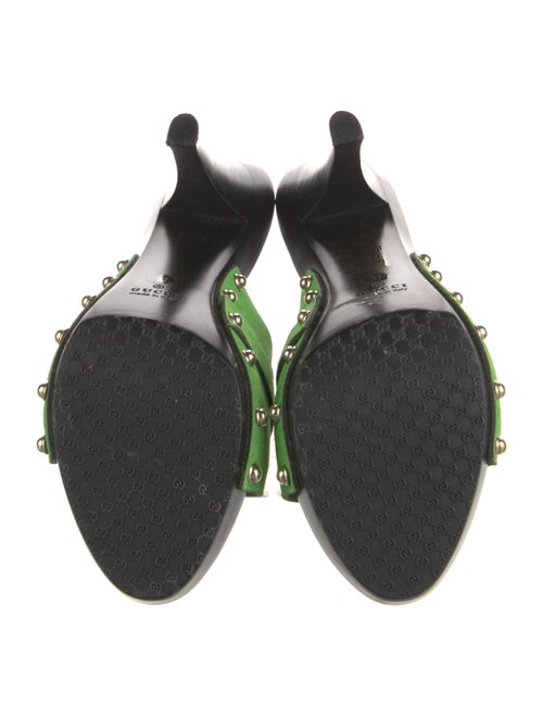 Gucci Web Accent Suede Slides