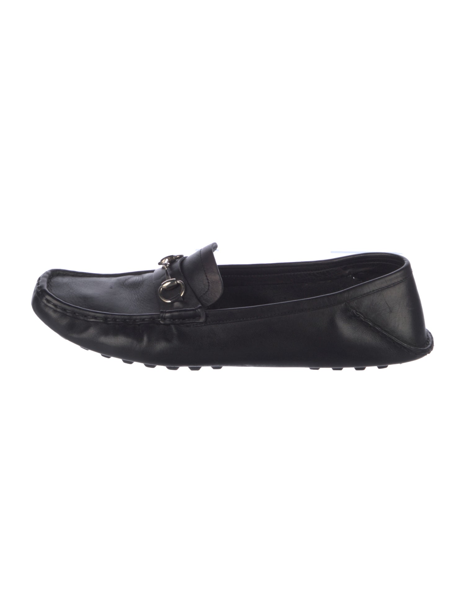 Gucci Horsebit Accent Leather Loafers