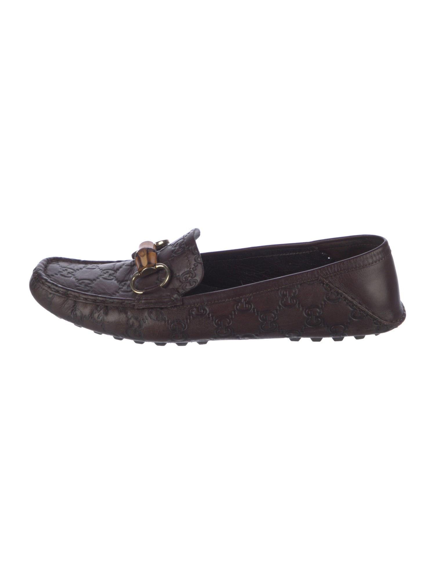 Gucci Horsebit Accent Leather Loafers