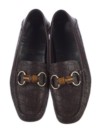 Gucci Horsebit Accent Leather Loafers