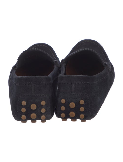 Gucci Sylvie Web Accent Suede Loafers