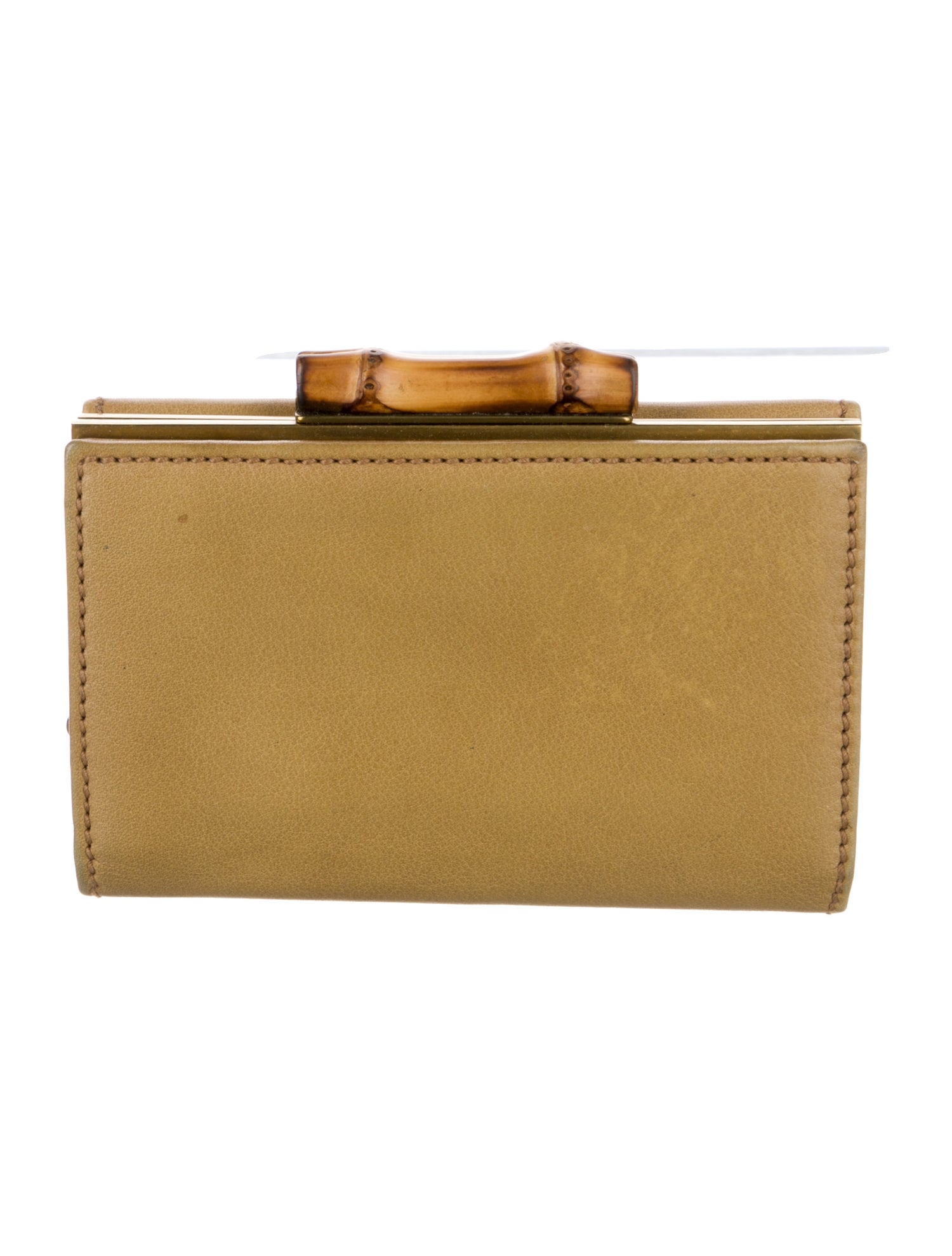 Gucci Vintage Bamboo Accent French Purse