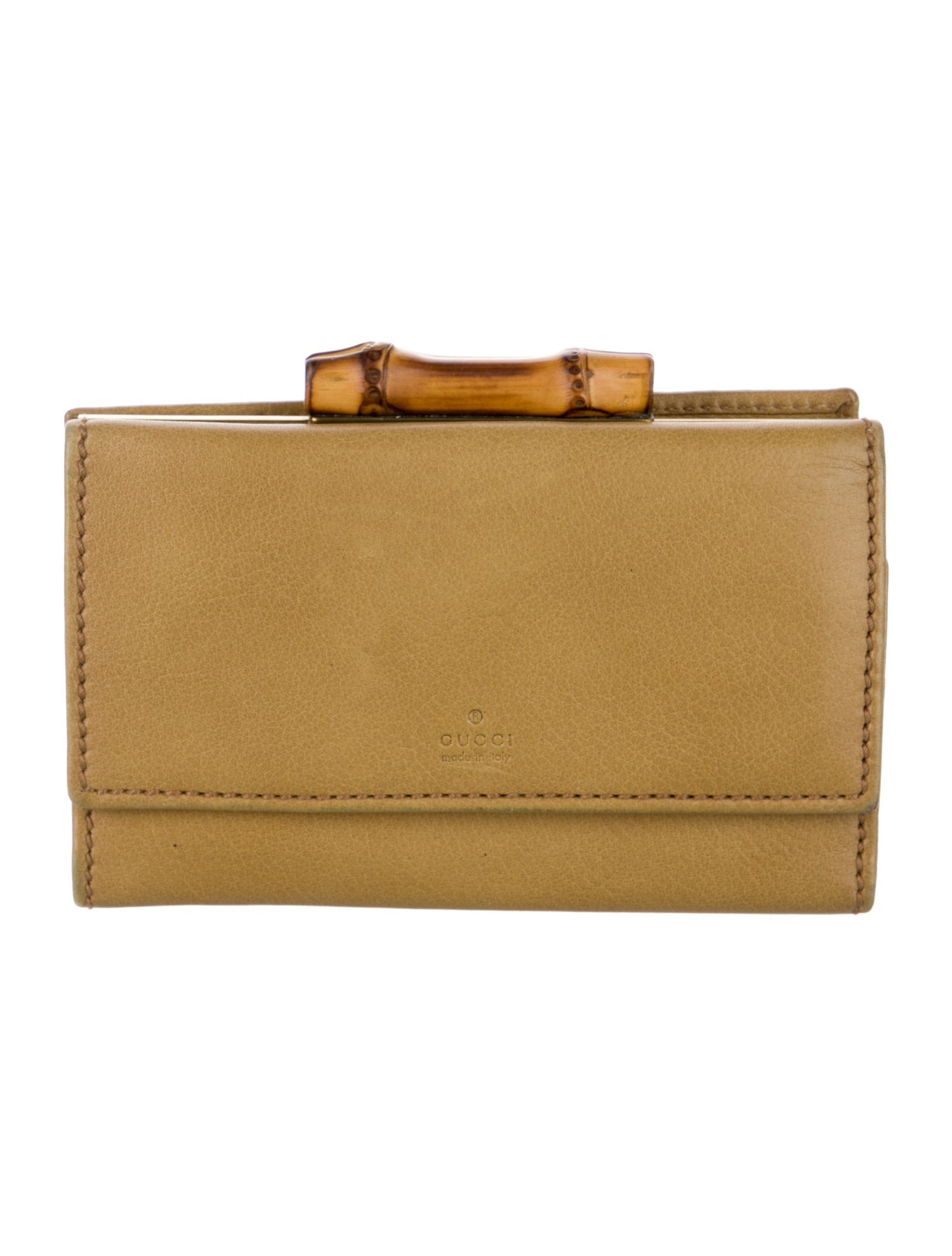 Gucci Vintage Bamboo Accent French Purse
