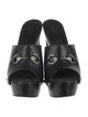 Gucci Horsebit Accent Leather Mules