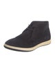 Giorgio Armani Web Accent Suede Sneakers