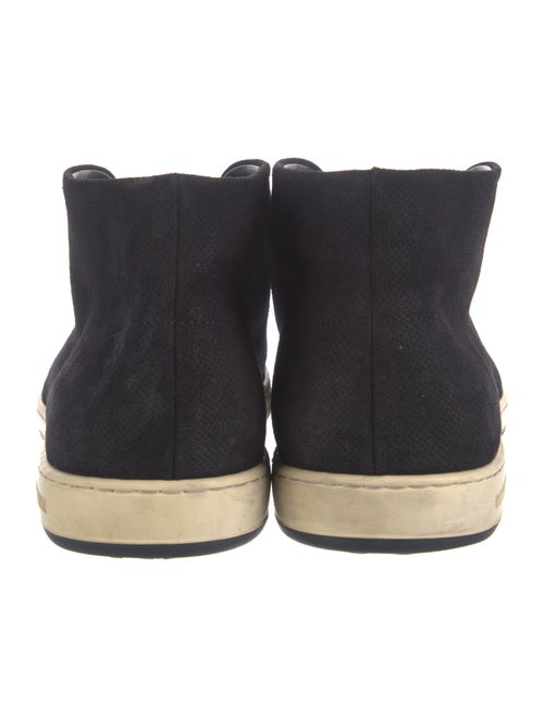 Giorgio Armani Web Accent Suede Sneakers