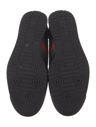 Gucci Web Accent Leather Sneakers