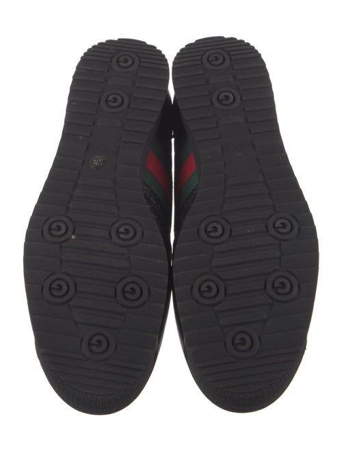 Gucci Web Accent Leather Sneakers