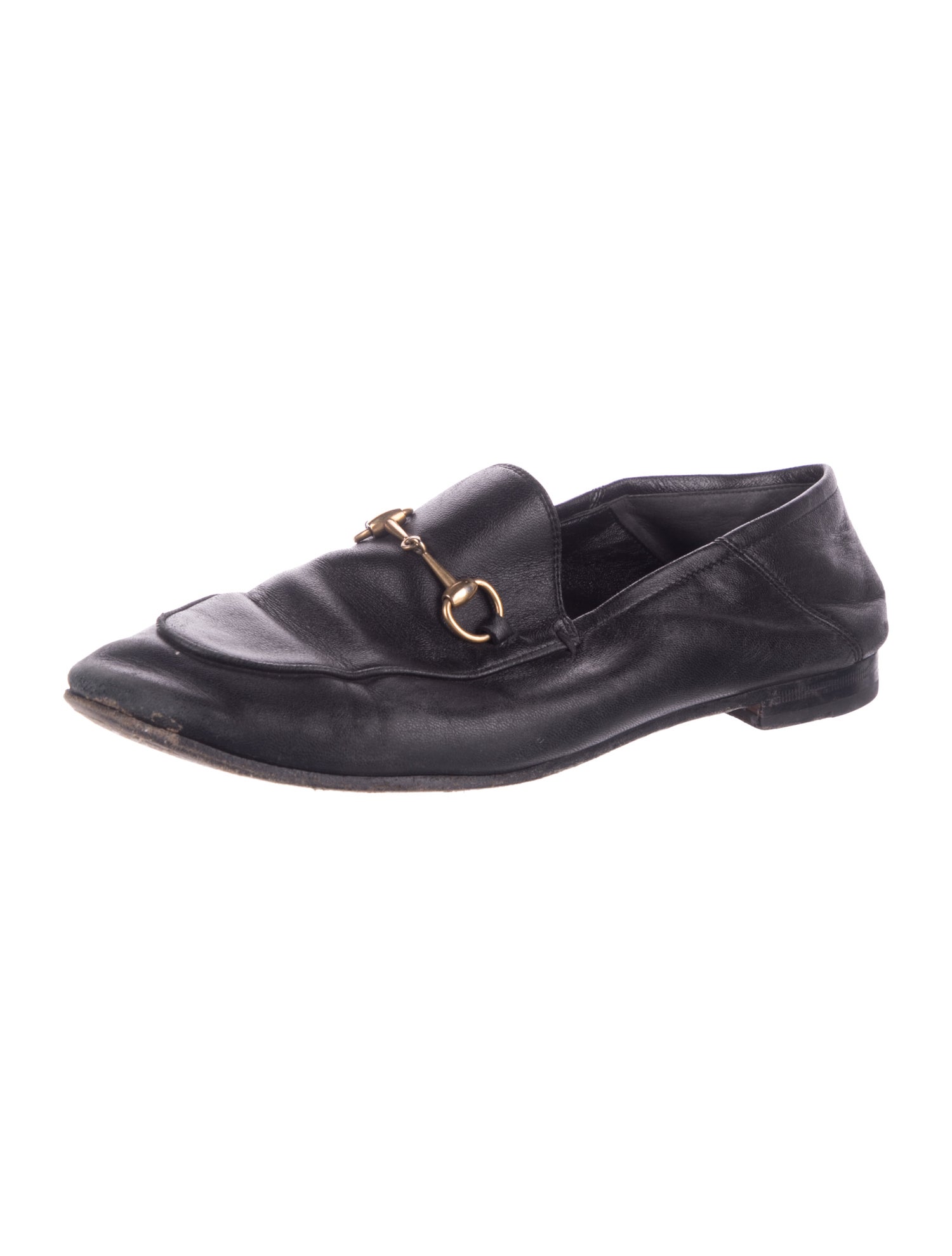 Gucci Horsebit Accent Leather Loafers