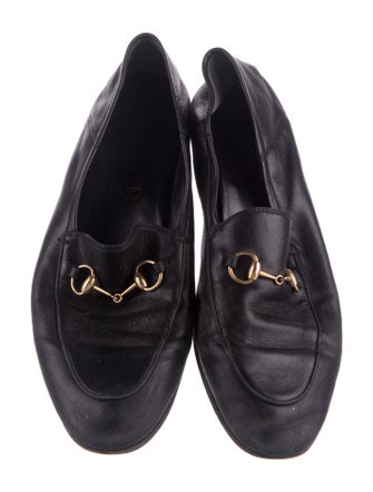 Gucci Horsebit Accent Leather Loafers