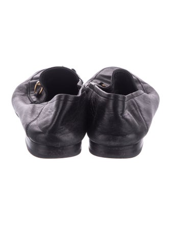 Gucci Horsebit Accent Leather Loafers